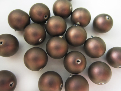 ガラスパール　ダークブラウン （マット） ８ｍｍ