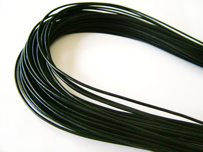 ヨーロッパ製レザーコードΦ1.5mm（ブラック）