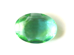 ★ファンシーストーン オーバル　穴なし　25ｘ18mm (ミントカプリブルーバースト）