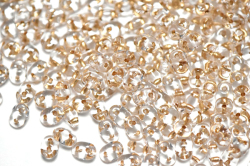 スーパーデュオビーズ 2.5ｘ5ｍｍ（ブロンズライン/クリスタル）