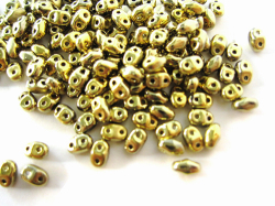 ミニデュオビーズ　2x4mm （フルアンバーＣＲ）