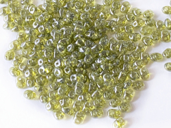 スーパーデュオビーズ　2.5x5mm （オリビンホワイトラスター）