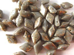 GEMDUO ジェムデュオ　8x5mm （ゴールドスプラッシュ オペイクグレイ）