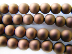 ガラスパール6mm ブラウン（マット）