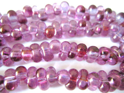ファルファーレビーズ　3.2x6.5mm　（ルミブランデー） 糸通し 約48～50ｃｍ/本