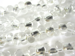ファルファーレビーズ　3.2x6.5mm　（シルバーラインＣＲ） 糸通し 約48～50ｃｍ/本