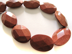 ブラウンゴールドストーン（茶金石）35x25mm