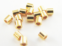 カシメ玉　2mm　ゴールドカラー