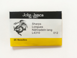 ジョンジェイムス・Sharpsビーズ針（短針） 25本入り　12号