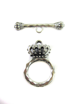 トグル（王冠）アンティークピューター