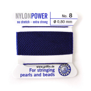 グリフィンビーズコード（ナイロン）　ダークブルー