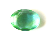 ★ファンシーストーン オーバル　穴なし　25ｘ18mm (ミントカプリブルーバースト）