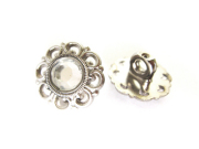 ドイツ製ボタン（シルバーレジンストーン）