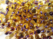 3.4mmドロップ（スパークルアメジストライン/Ｌｔ．トパーズ）