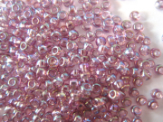 ライトアメジストスキAB（丸穴）　11/0　10g（MIYUKI#256）