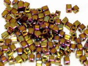 スクエアビーズ 3mm（アイリス ブロンズ）