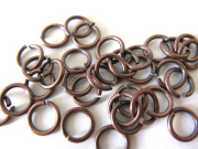 TIERRACAST製 内径4mm 丸カン アンティークカッパー（太さ0.8mm）