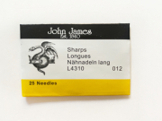 ジョンジェイムス・Sharpsビーズ針（短針） 25本入り　12号