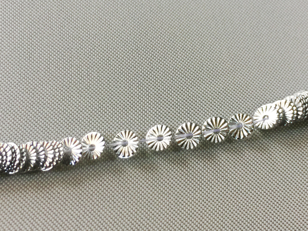 【糸通しスパンコール】 ソレイユ 4mm　メタリックシルバー
