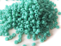 ターコイズグリーン （丸穴）丸小　11/0　（MIYUKI#412 ツヤ有）