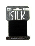 BEADSMITH シルク糸 （ブラック）E  24yd カード巻
