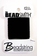 ナイロンビーズストリング糸＃２（カード）26yd/ブラック