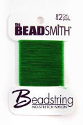 ナイロンビーズストリング糸＃２（カード）26yd/グリーン