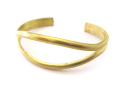 真鍮ブレスレットカフ 約2ｘ0.75インチ　オープンアイ