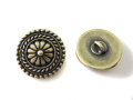 ピューターボタン（バリボタン）１８ｍｍ　金古美