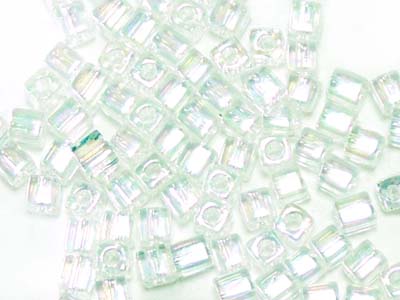 スクエアビーズ 3mm（クリスタルAB）