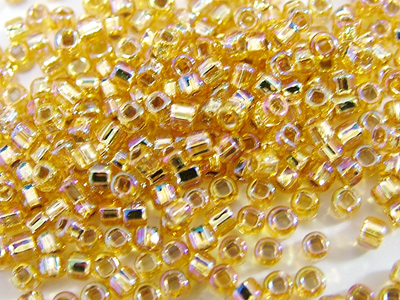 ゴールドAB/シルバーライン・角穴　11/0