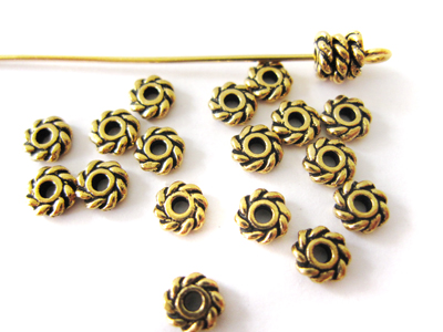 ピュータースペーサー(#02)　４ｍｍ　アンティークゴールド