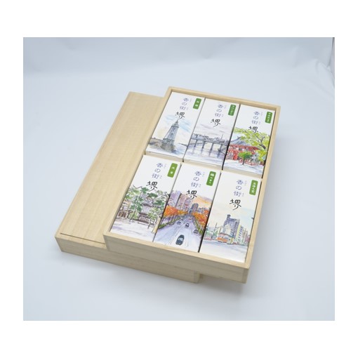 【堺線香工業協同組合】香の街 堺　6種セット木箱入