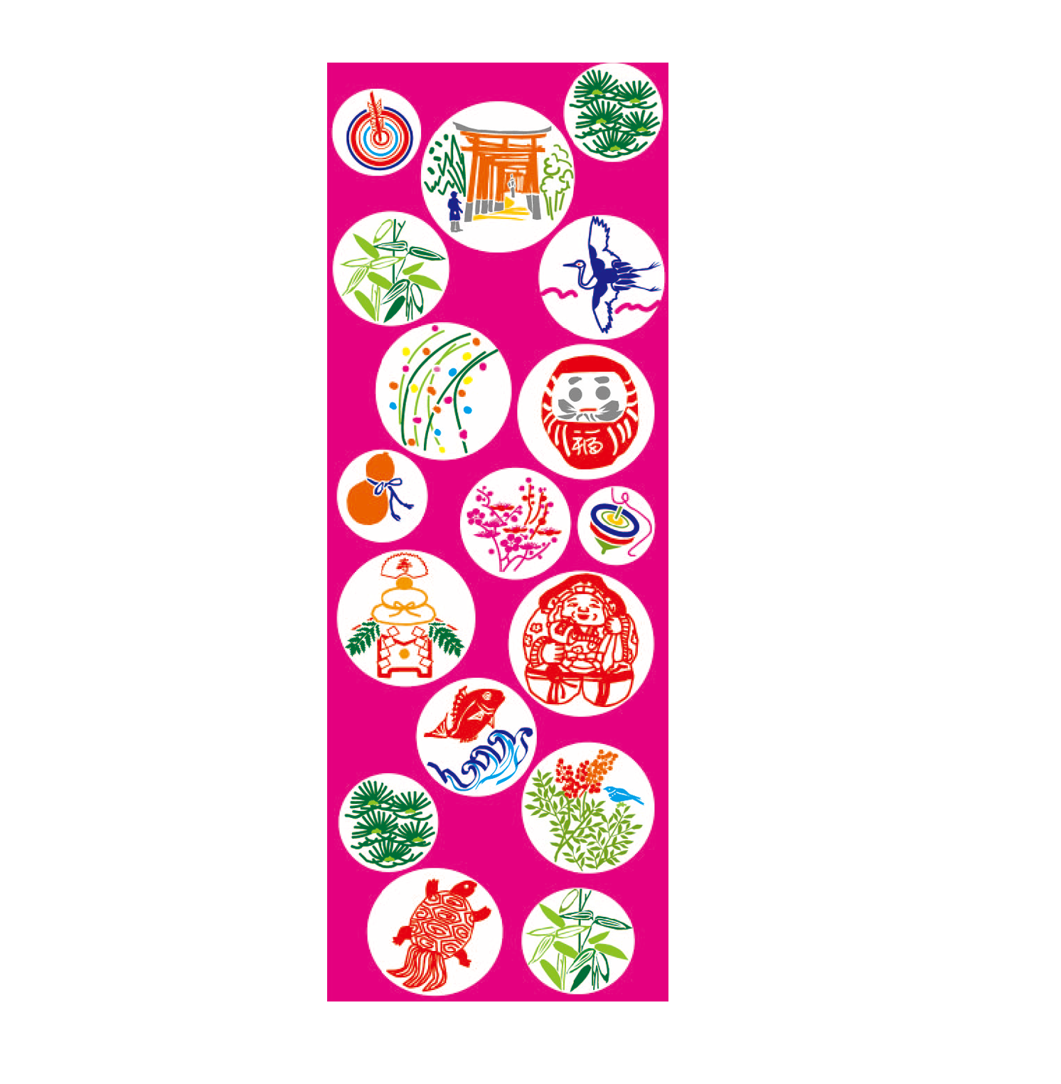 【堺注染和晒興業会】堺一心染　めでたまる