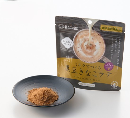 【つぼ市製茶本舗】ミルクでつくる黒豆きなこラテ