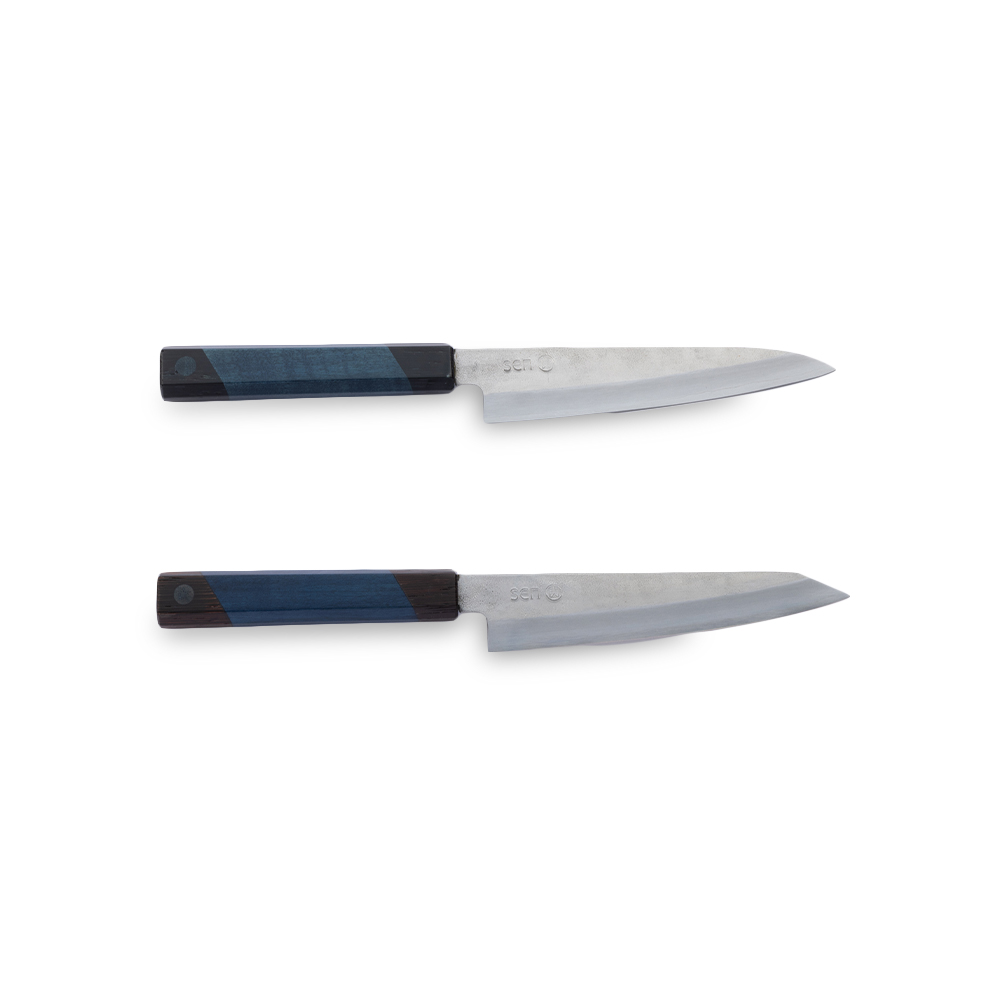 sakai kitchen〈堺キッチン〉【高橋楠】sen　閃　和ペティナイフ・切付ペティナイフ 150mm　黒打