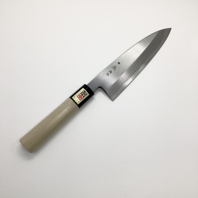 【森本刃物製作所】28 本霞片刃文化包丁(舟行)180mm 白鋼