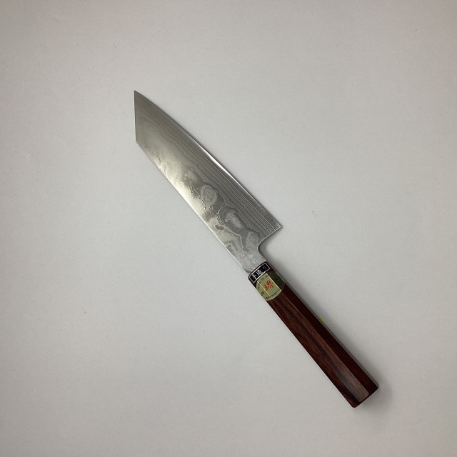 【藤井刃物製作所】10 堺兼近作　10A　ニッケルダマスカス　切付牛刀210ｍｍ