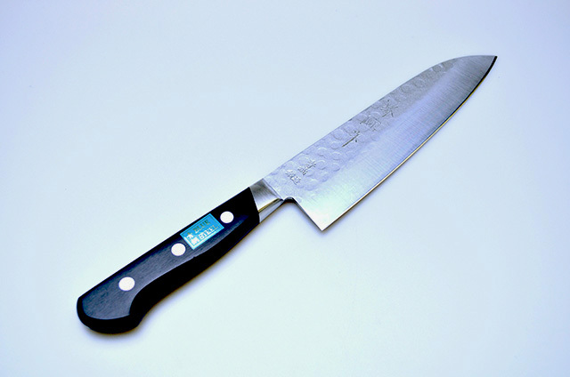 【笠原刃物】25　文化包丁　180mm　青鋼ステンレス割込み