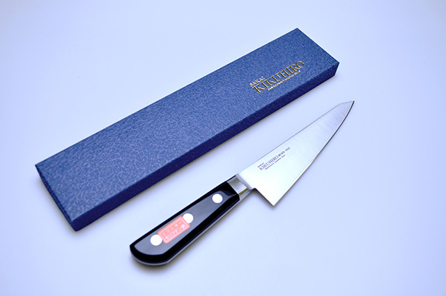 【村田刃物】71　菊広　骨スキ角型包丁　145mm