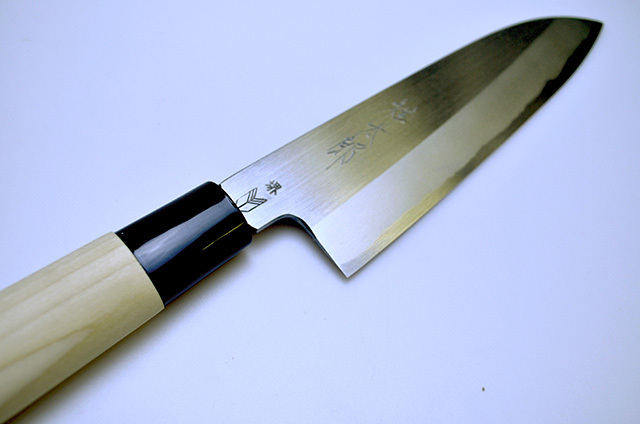 ノムラ刃物】祥太郎作 文化包丁180mm 白鋼 水牛柄,鋼包丁,堺包丁