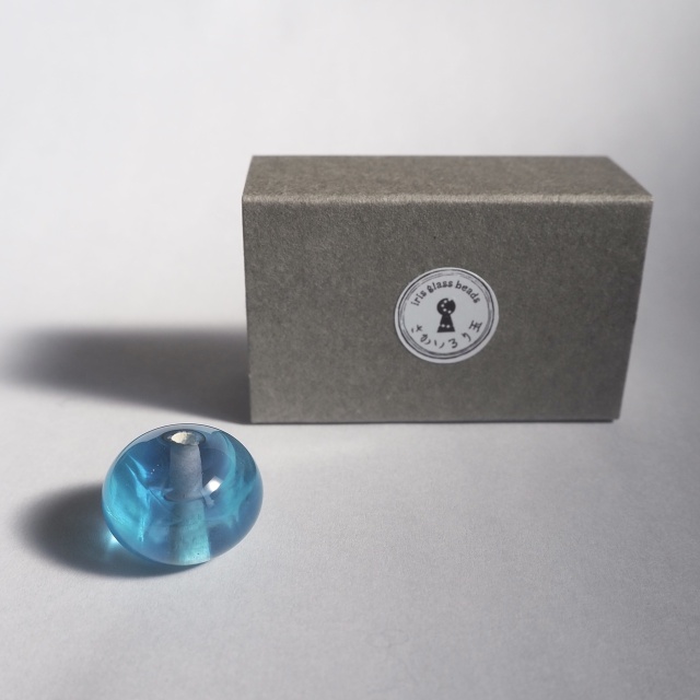 【Irisガラス工房】さかいるり玉　お香立て