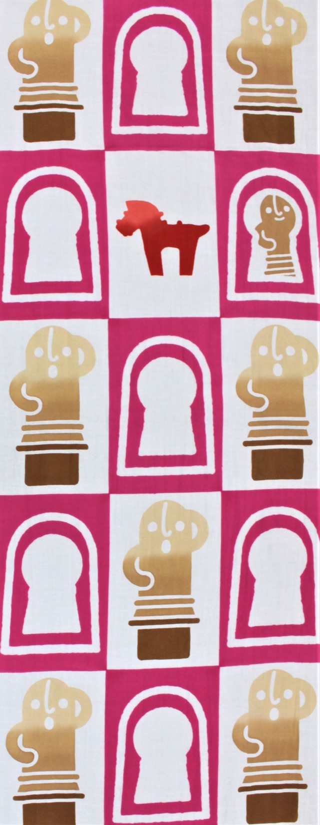 【堺注染和晒興業会】堺一心染　はにわ（限定色ピンク）