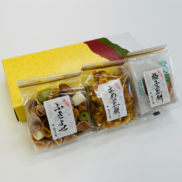 堺ねぼけ堂】せんべい詰合せ(3個入)