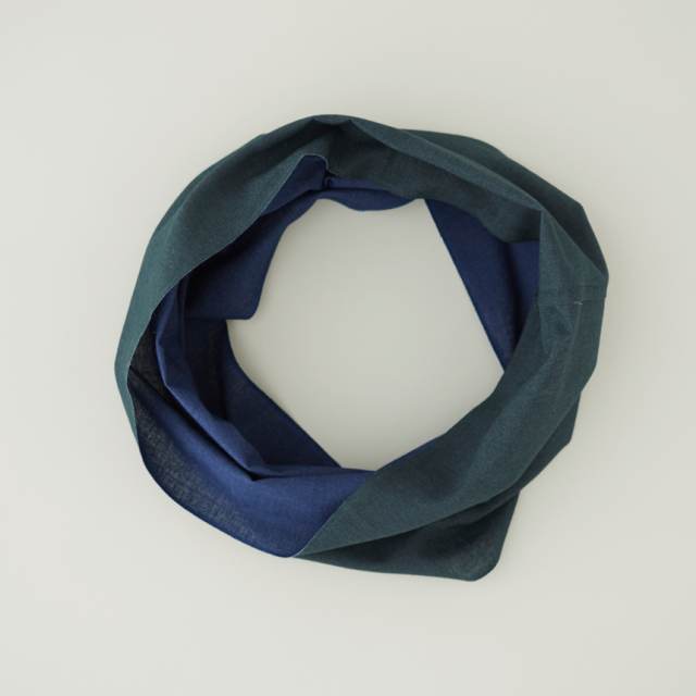 【竹野染工】手ぬぐいOo（ワオ）Blue × Green