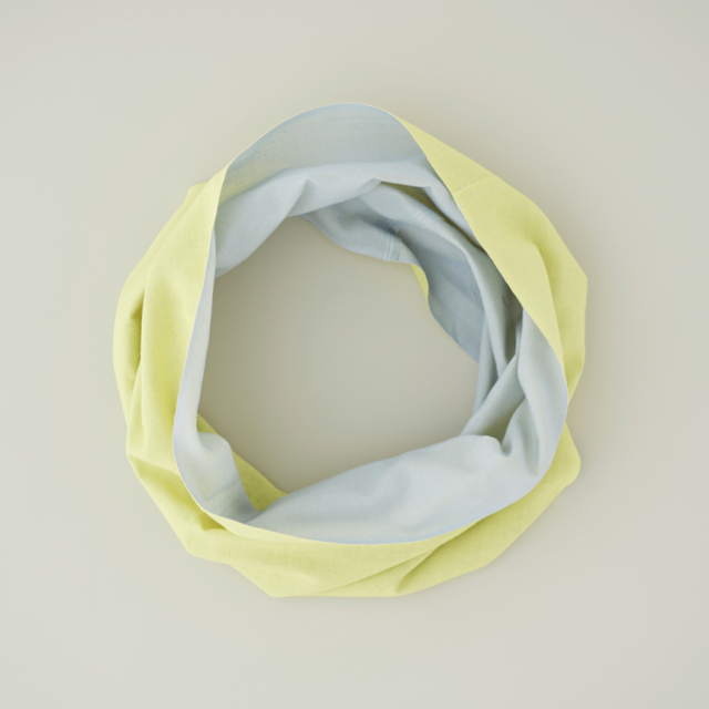 【竹野染工】手ぬぐいOo（ワオ）Yellow×Gray　