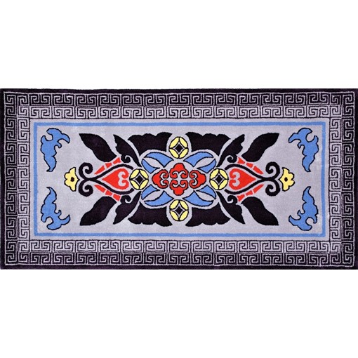 真】時代段通 『堺段通』赤穂段通 鍋島緞通 径184×91cm S156