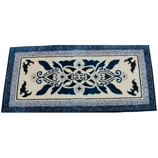 大阪特殊織物工業】堺フックド・ラック絨毯 青,堺緞通 販売