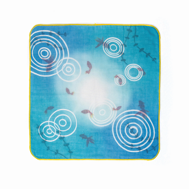 【左海壷人】注染ダブルガーゼハンカチ Kingyo