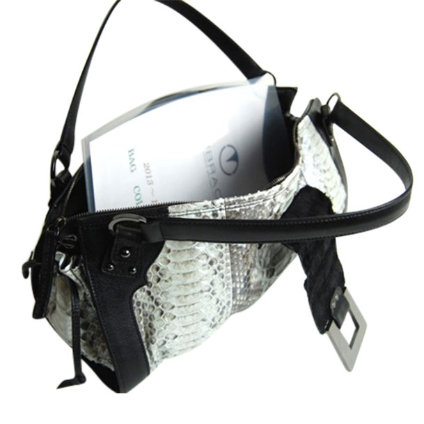 新色入荷!EMBRACE パイソン&クロコボストンBAG!EB-7013(PT)
